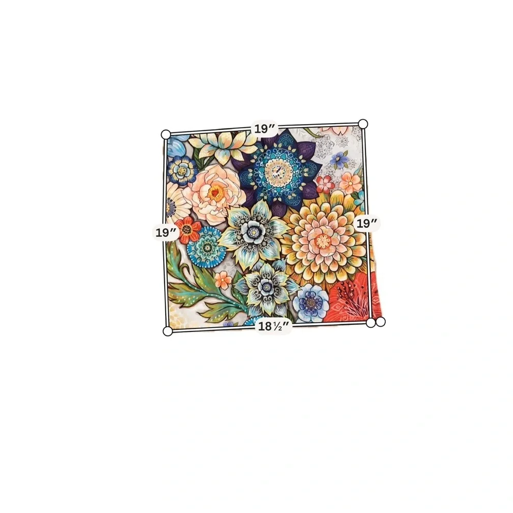 Vibrant Floral Throw Pillow Covers Set Boho Luxe Home Decor